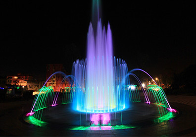 广场旱地音乐喷泉